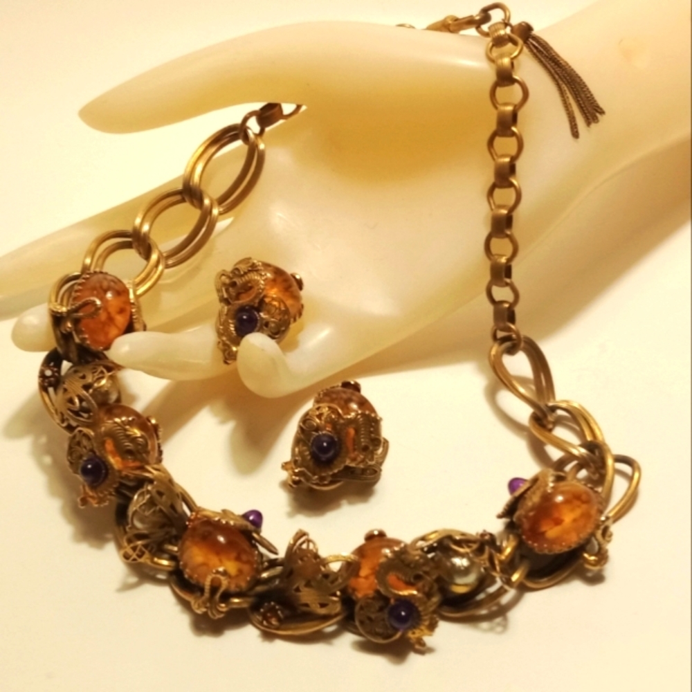Vintage Schiaparelli Art Deco Dragon Suite
